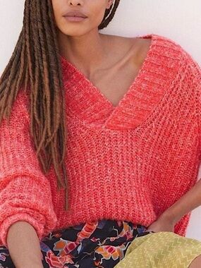 Anthropologie Honore Ribbed Sweater - size small